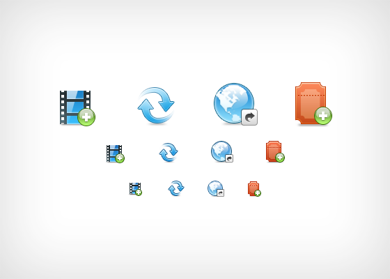 Shiny White Box Icons